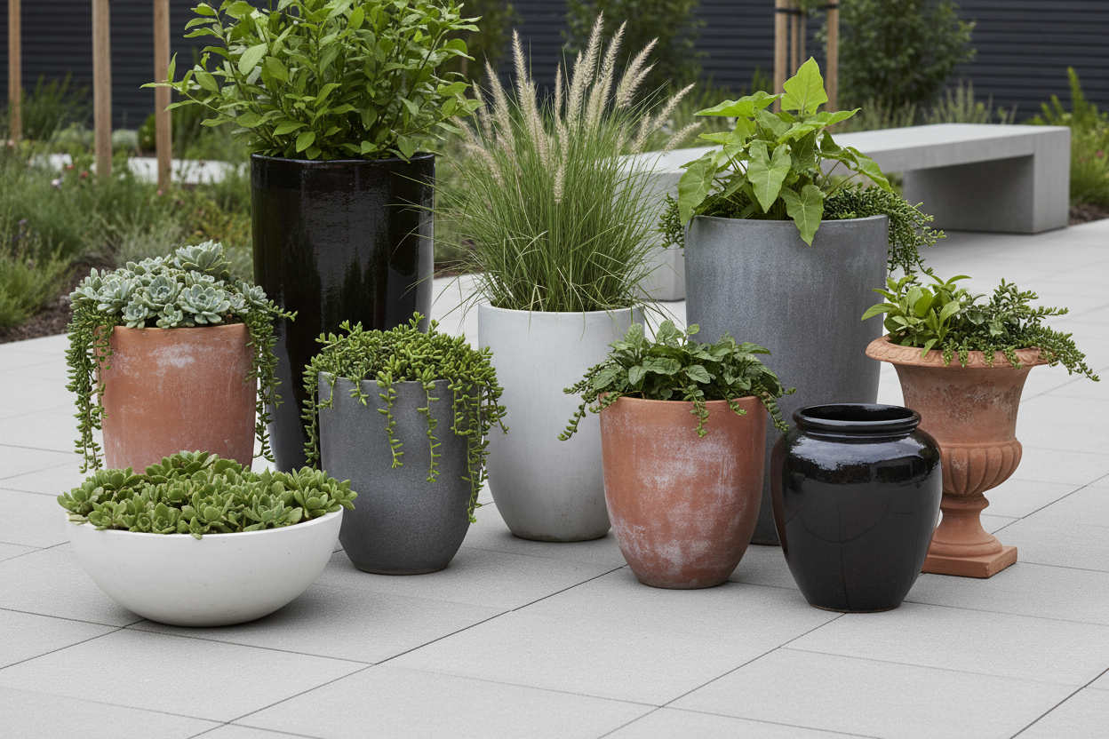 Ceramic & Concrete Outdoor Pieces