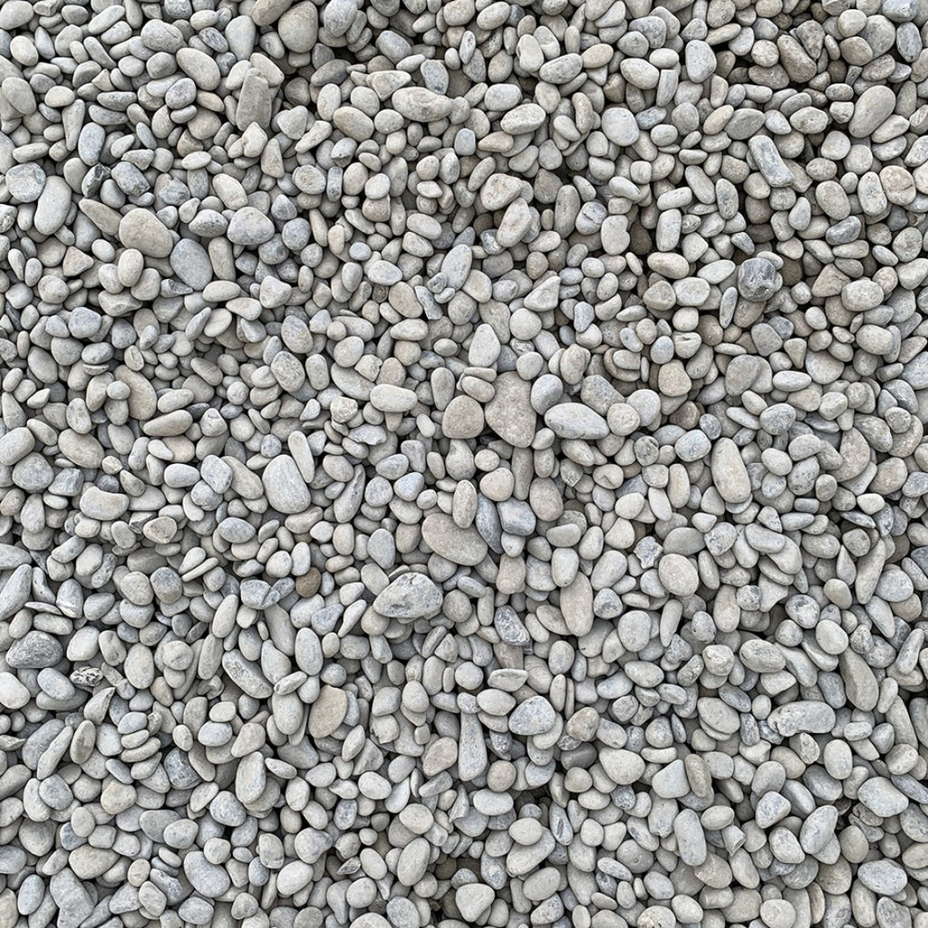 Grey stones 20–40mm close-up showing natural stone texture — Leading Landscapes Canterbury