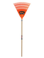 ATLAS leaf rake close-up showing tines — garden clean-up tool — Leading Landscapes Canterbury