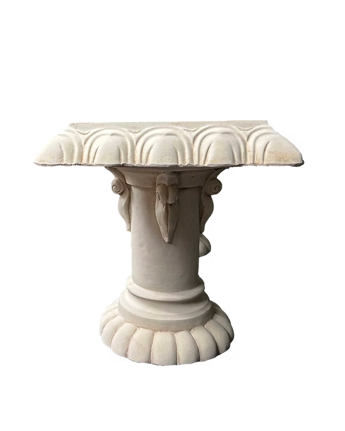 Garden Sculpture - Fluted Bench Seat