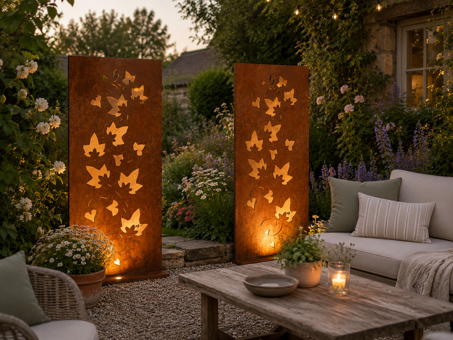 Corten Steel SmartScreen - Ivy Design