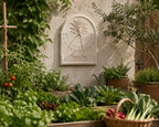 Garden Sculpture - Time & Tide Wall Sundial