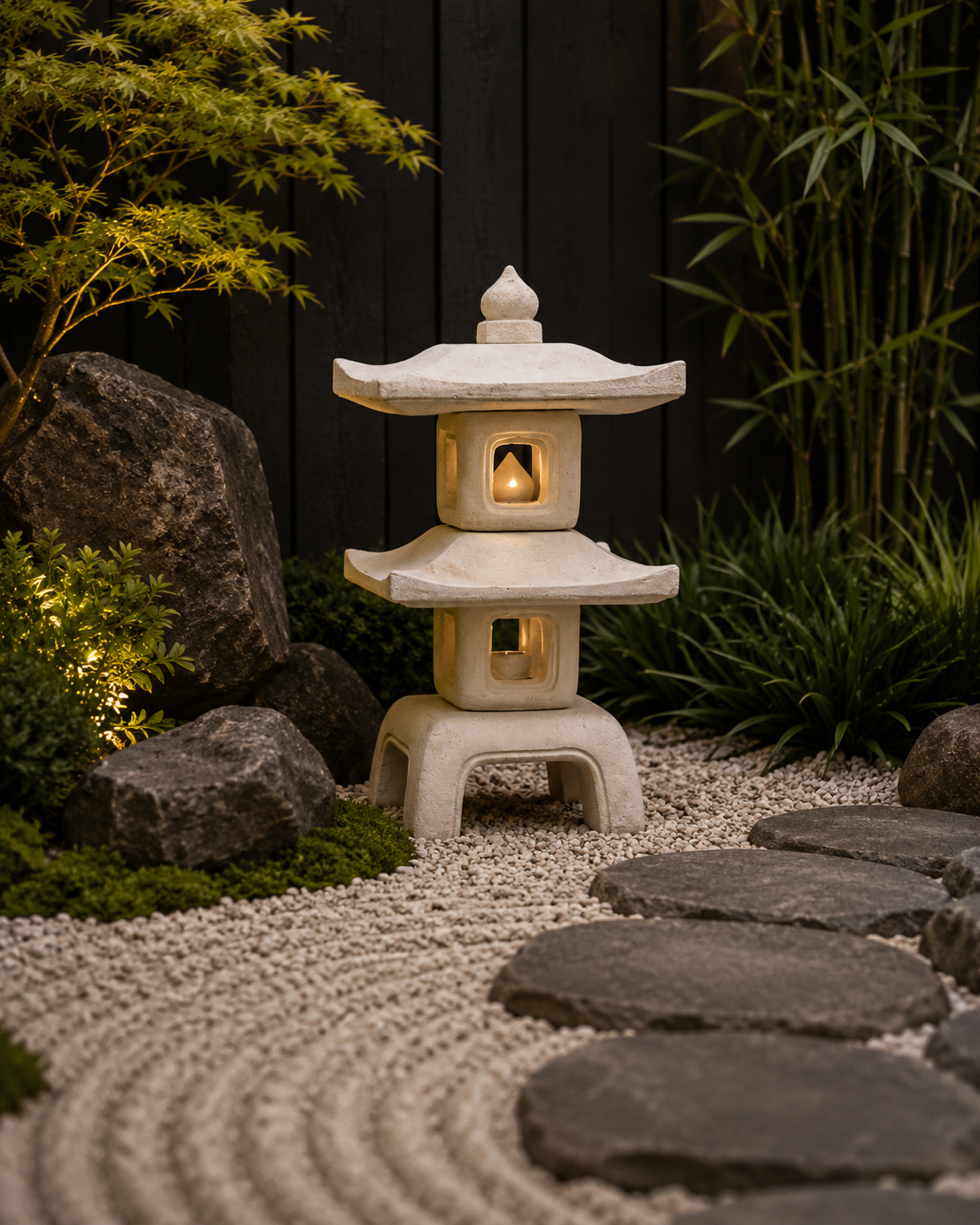 Chinese Stack Lantern - Leading Landscapes Canterbury