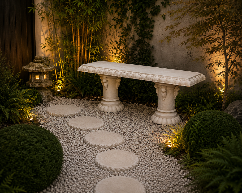 Fluted Bench Seat - Leading Landscapes Canterbury