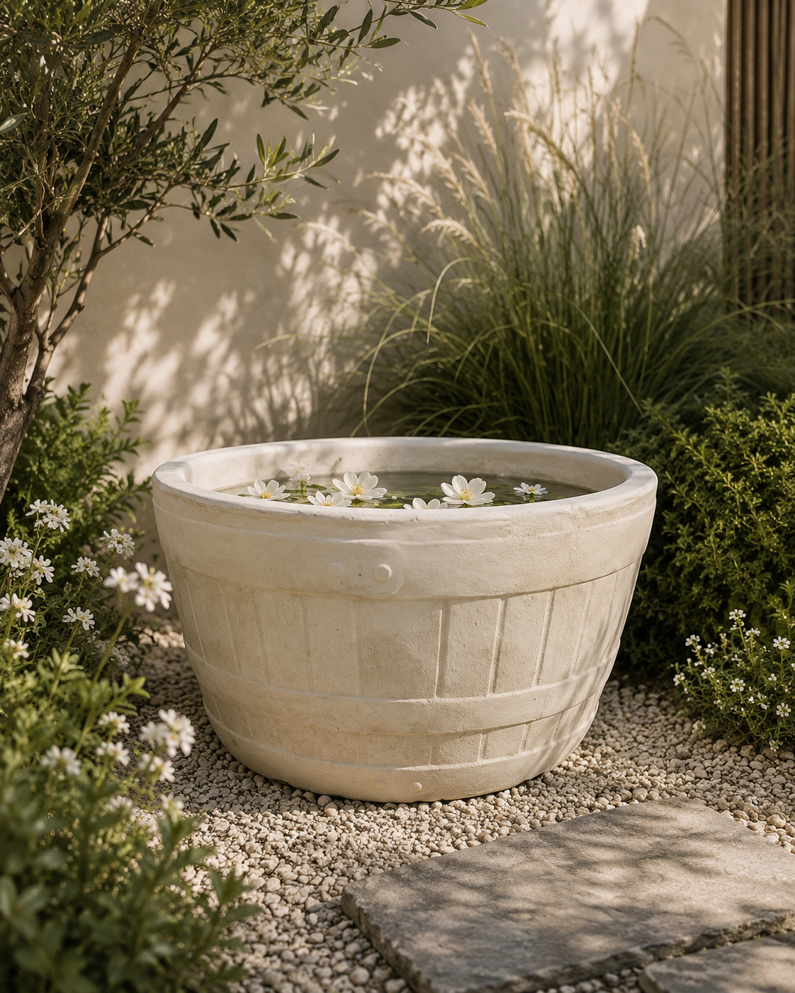 Barrel Planter - Leading Landscapes Canterbury