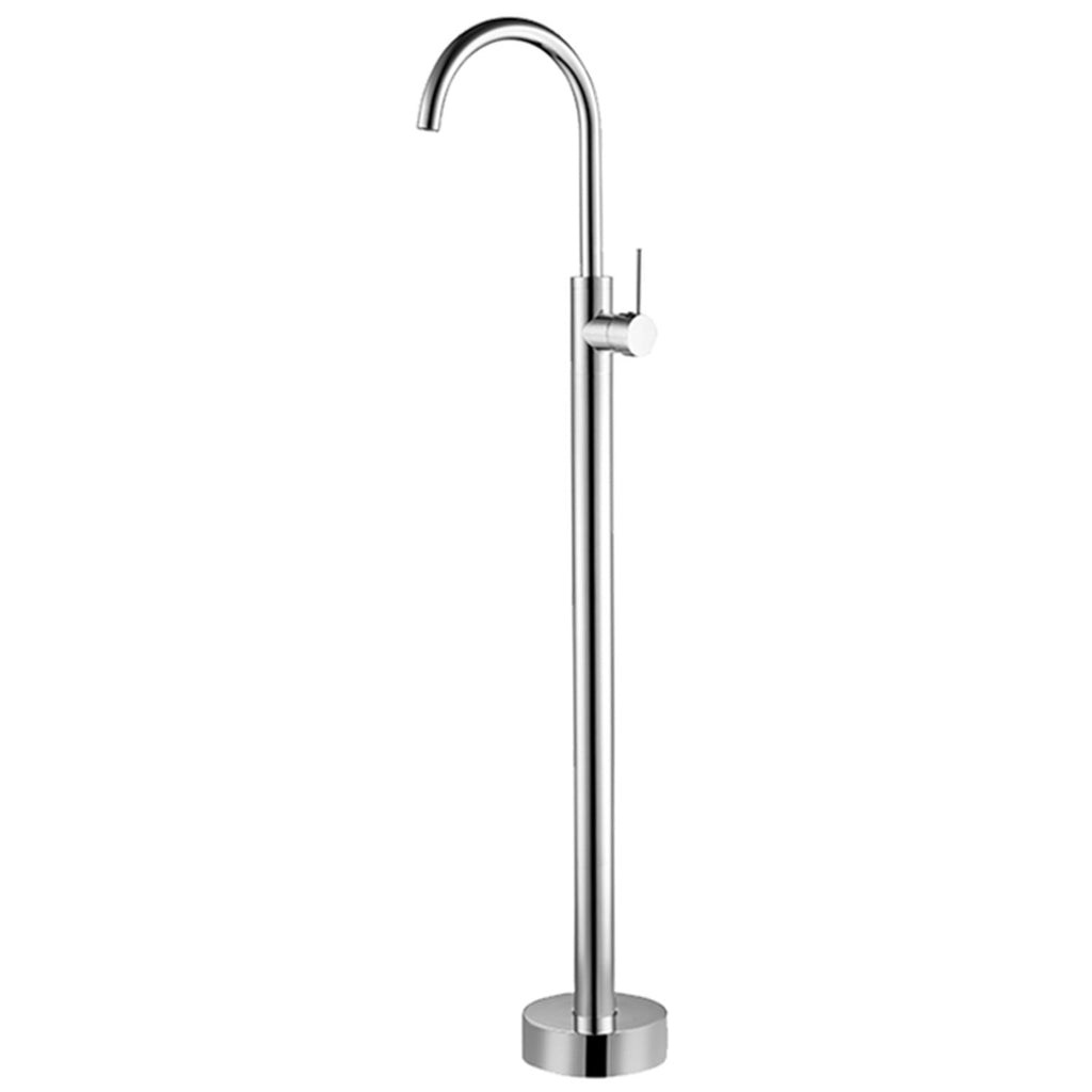 Chrome Freestanding Floor Bath Tap - Leading Landscapes Canterbury