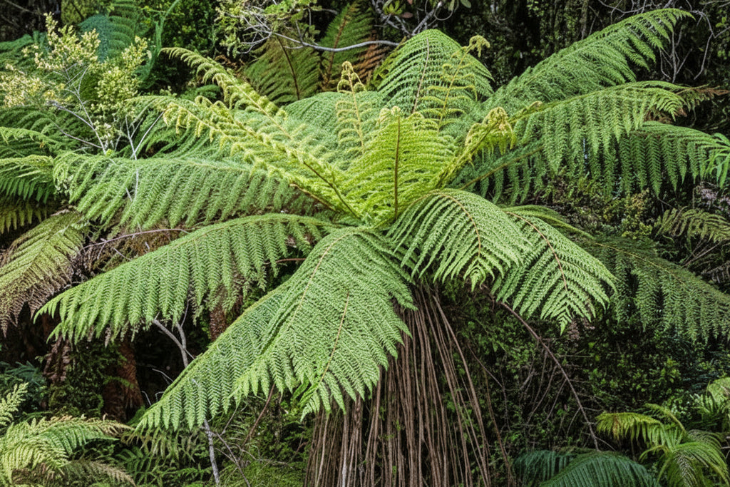 Dicksonia Squarrosa NZ Tree Fern Wheki-Punga with slender dark trunk — Leading Landscapes Canterbury