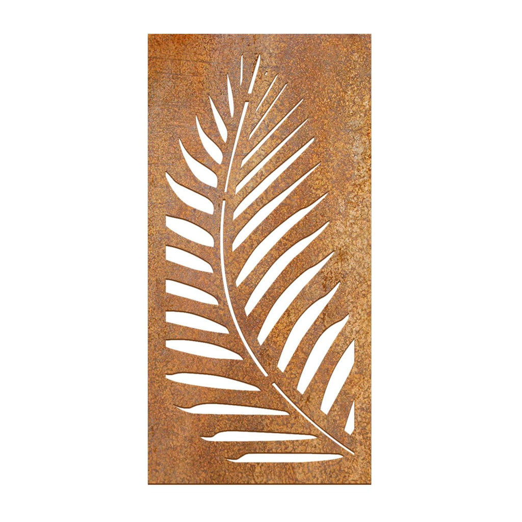 Corten steel SmartScreen Schist design — decorative garden privacy screen — Leading Landscapes Canterbury
