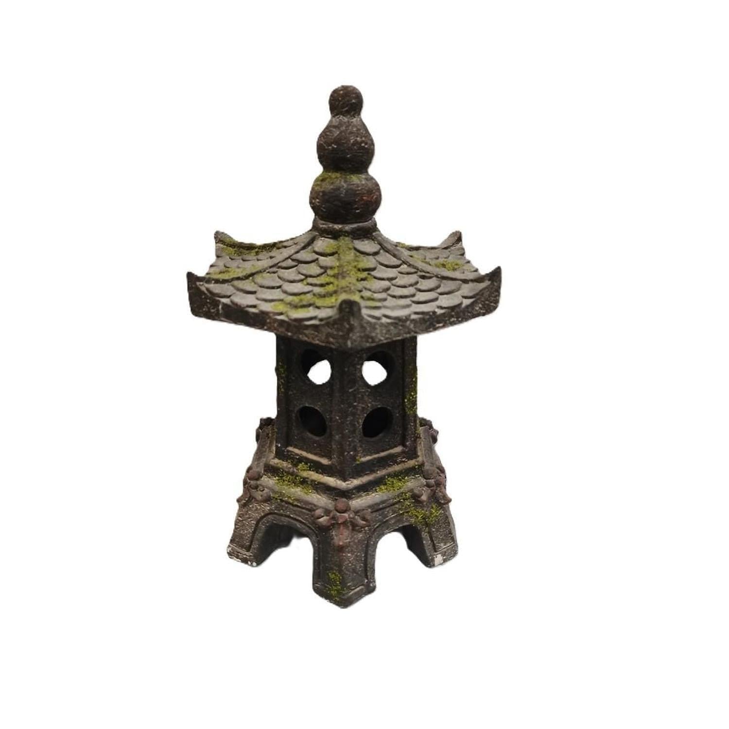 Round Pagoda garden ornament — decorative stone feature for outdoor spaces — Leading Landscapes Canterbury