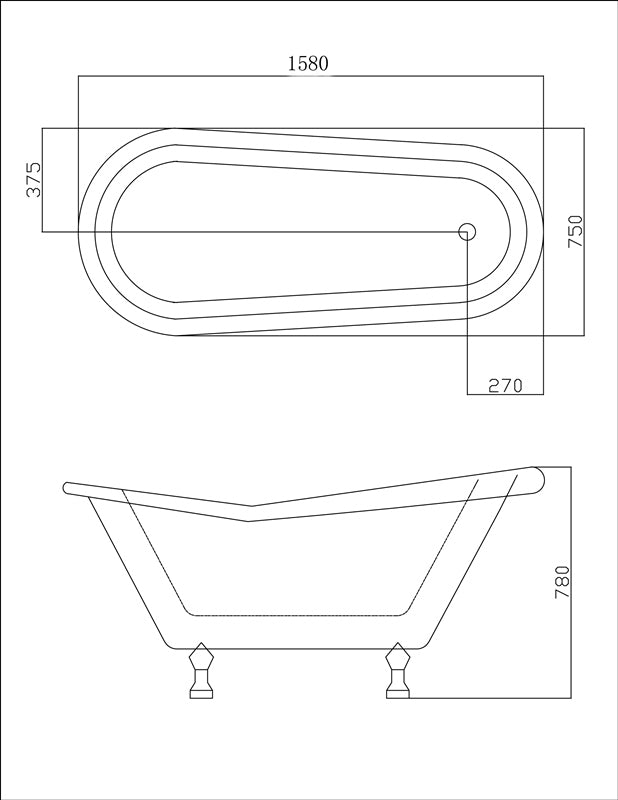 Manhattan Design Freestanding Bath - Claw Feet