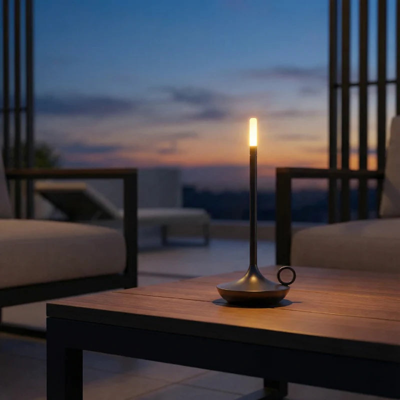 Kiyo - Arlo Cordless Aluminum Table Lamp