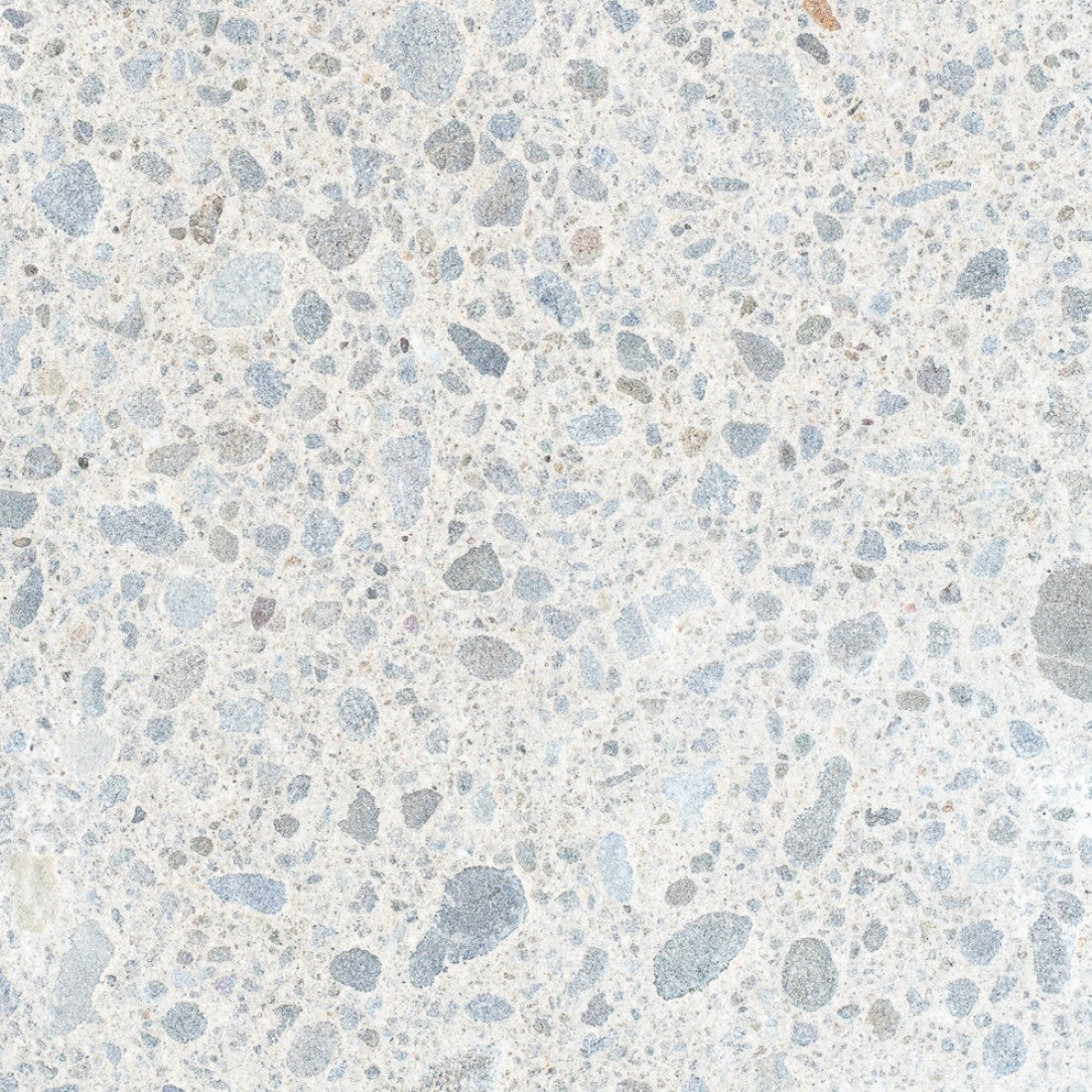 Concrete round paver exposed aggregate classic finish — garden path paving — Leading Landscapes Canterbury