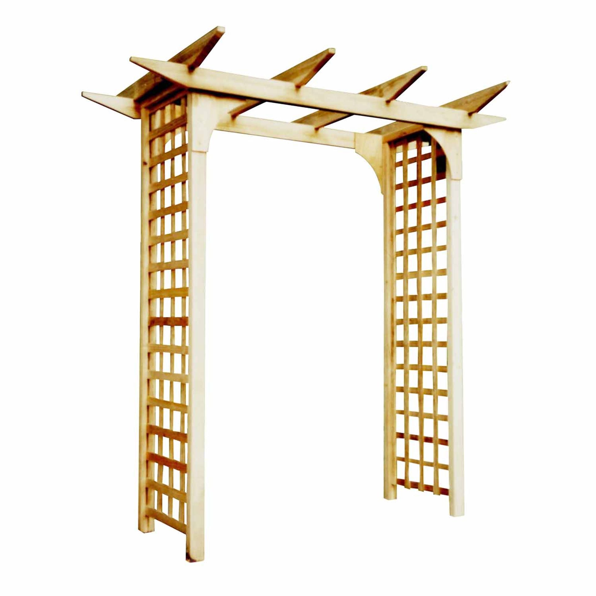 Timber garden arch for climbing plants and garden entrances — Leading Landscapes Canterbury