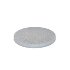 Round exposed aggregate concrete paver close-up — classic garden paving — Leading Landscapes Canterbury
