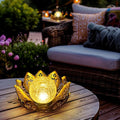 Solar Lotus Flower Light - Leading Landscapes Canterbury