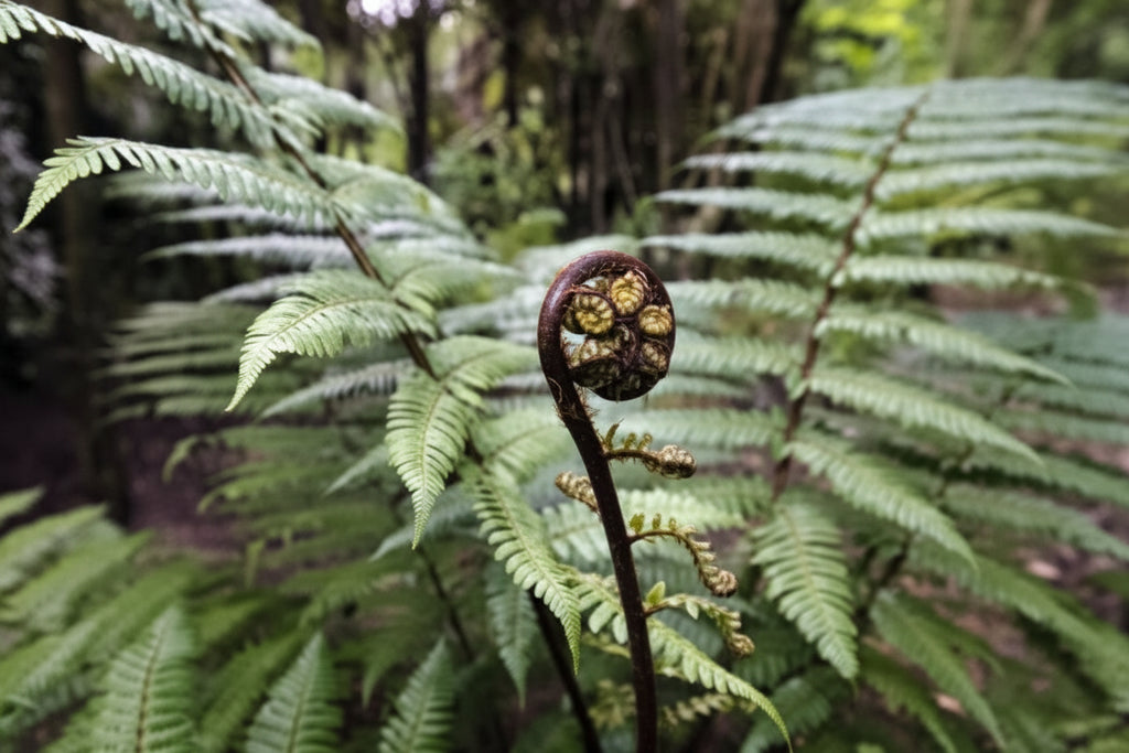 Dicksonia Squarrosa Wheki-Punga fronds close-up — NZ native tree fern — Leading Landscapes Canterbury