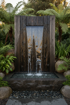 Decorative Metal Water Curtain Feature